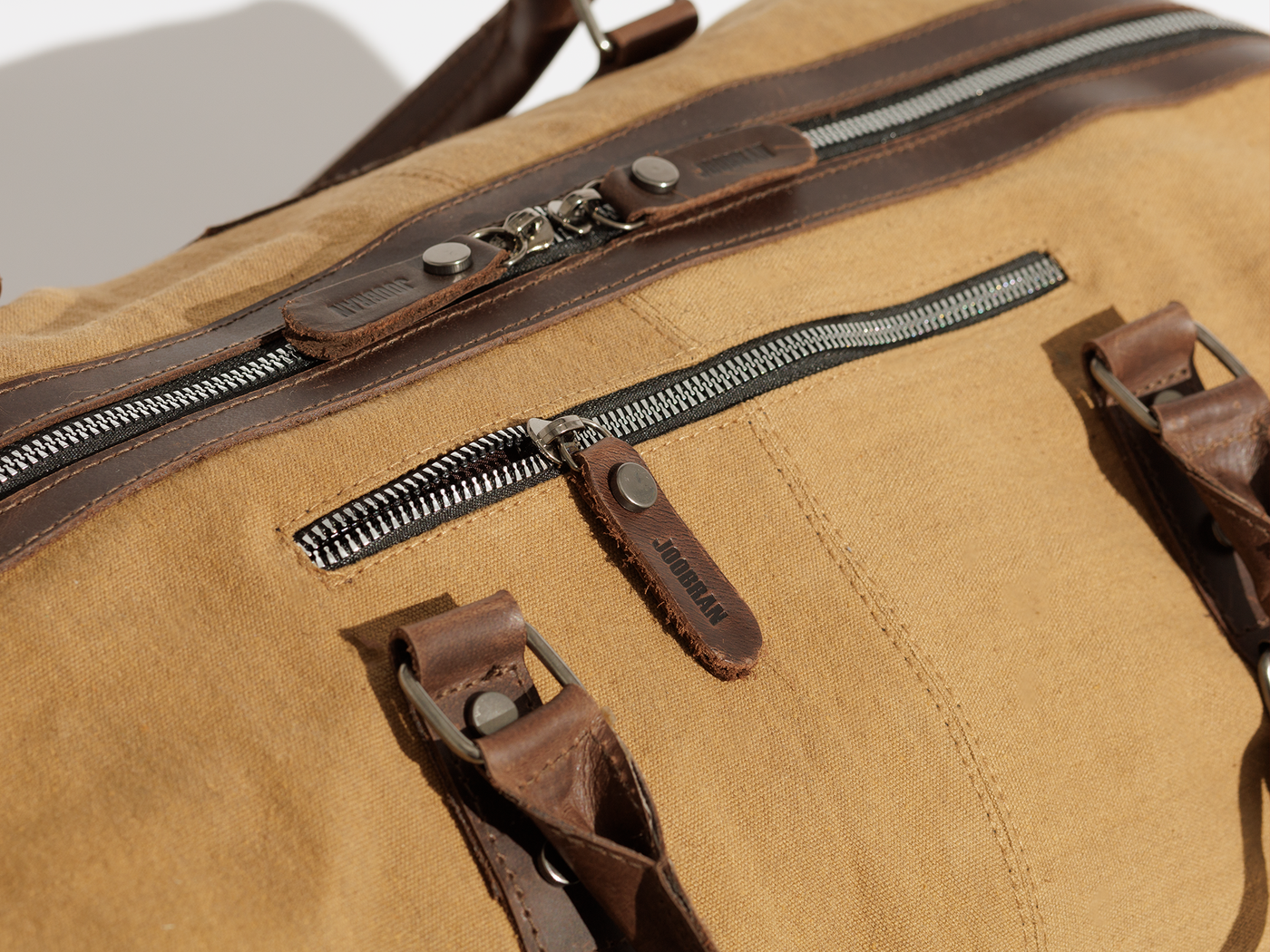 Vintage Travel Bag “ Duffle Bag “ – Tan