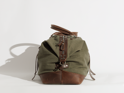 Vintage Travel Bag “ Duffle Bag “ – Army