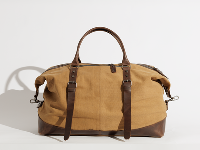 Vintage Travel Bag “ Duffle Bag “ – Tan