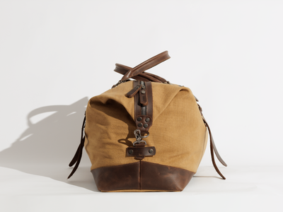 Vintage Travel Bag “ Duffle Bag “ – Tan