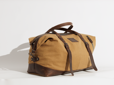 Vintage Travel Bag “ Duffle Bag “ – Tan