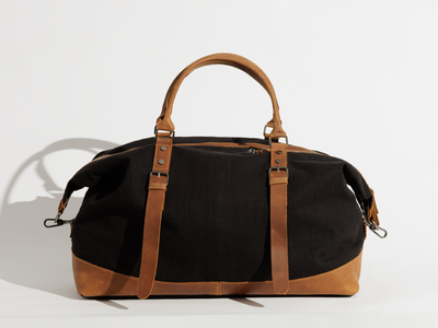 Vintage Travel Bag “ Duffle Bag “ – Black