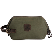 Wilson Toiletry Bag ''100% Cotton canvas & Cow leather'' - Army