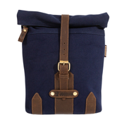 The Arthur Roll-Top Shoulder Bag - Navy Blue