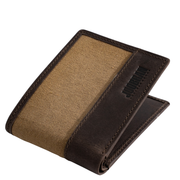 Joobran’s basic wallet ''100% Cotton canvas & Cow leather''– Tan