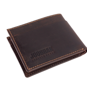Folio Bifold Leather Wallet - Brown