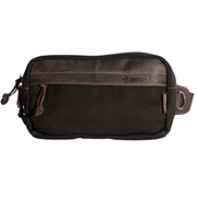 Chester Fanny Bag ''100% Cotton canvas & Cow leather'' - Black