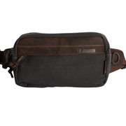 Chester Fanny Bag ''100% Cotton canvas & Cow leather'' - Dark Grey