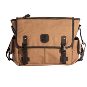 Marlow Messenger Bag ''100% Cotton canvas & Cow leather'' - Tan