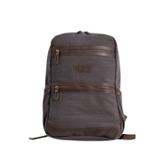 Randel backpack''100% Cotton canvas & Cow leather'' – Dark Grey