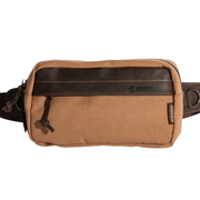 Chester Fanny Bag ''100% Cotton canvas & Cow leather'' - Tan