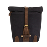 The Arthur Roll-Top Shoulder Bag - Black