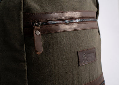 Randel waxed canvas backpack – Army