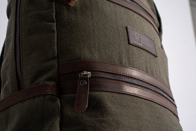 Randel waxed canvas backpack – Army