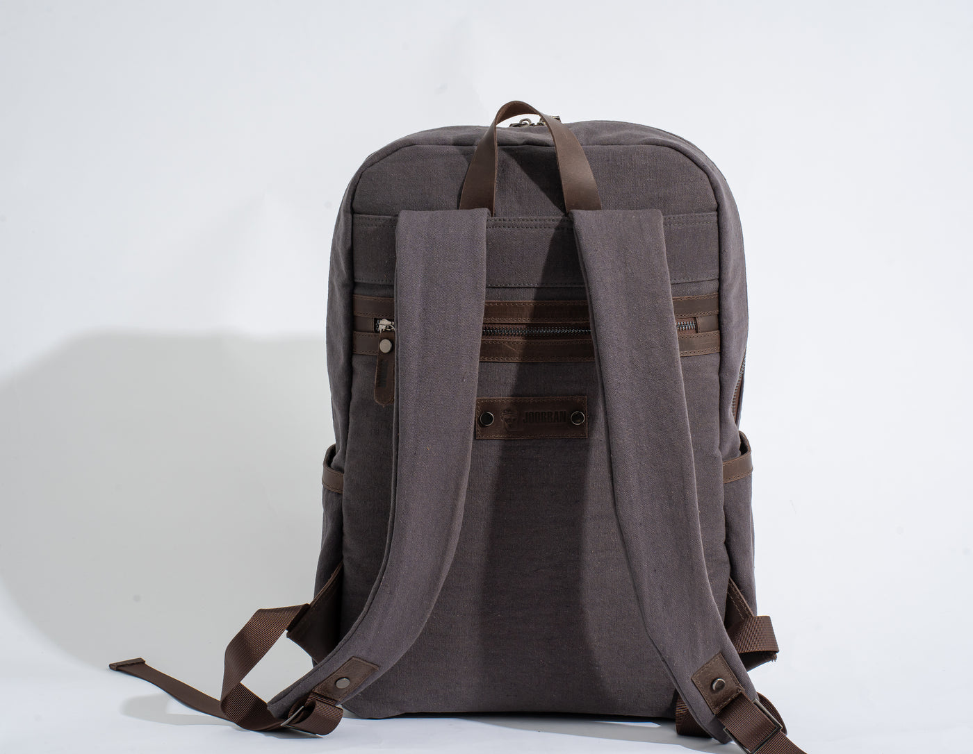 Randel waxed canvas backpack – Dark Grey