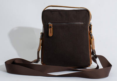 Multi-Pocket shoulder bag – Dark Brown