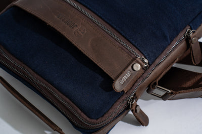 Multi-Pocket shoulder bag – Navy Blue