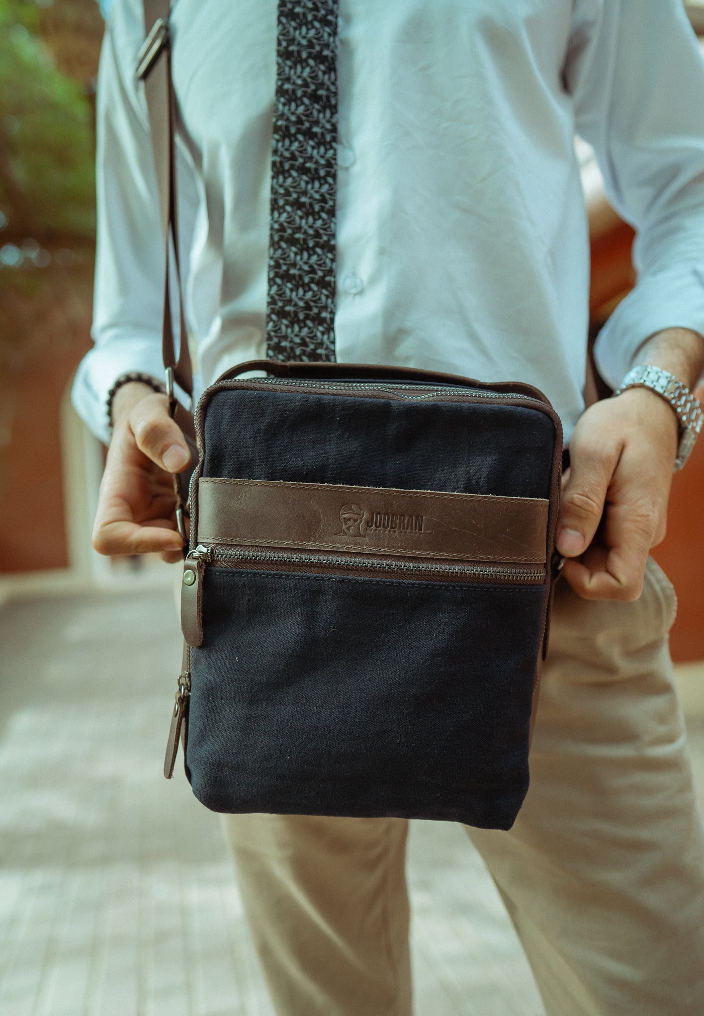 Multi-Pocket shoulder bag – Navy Blue