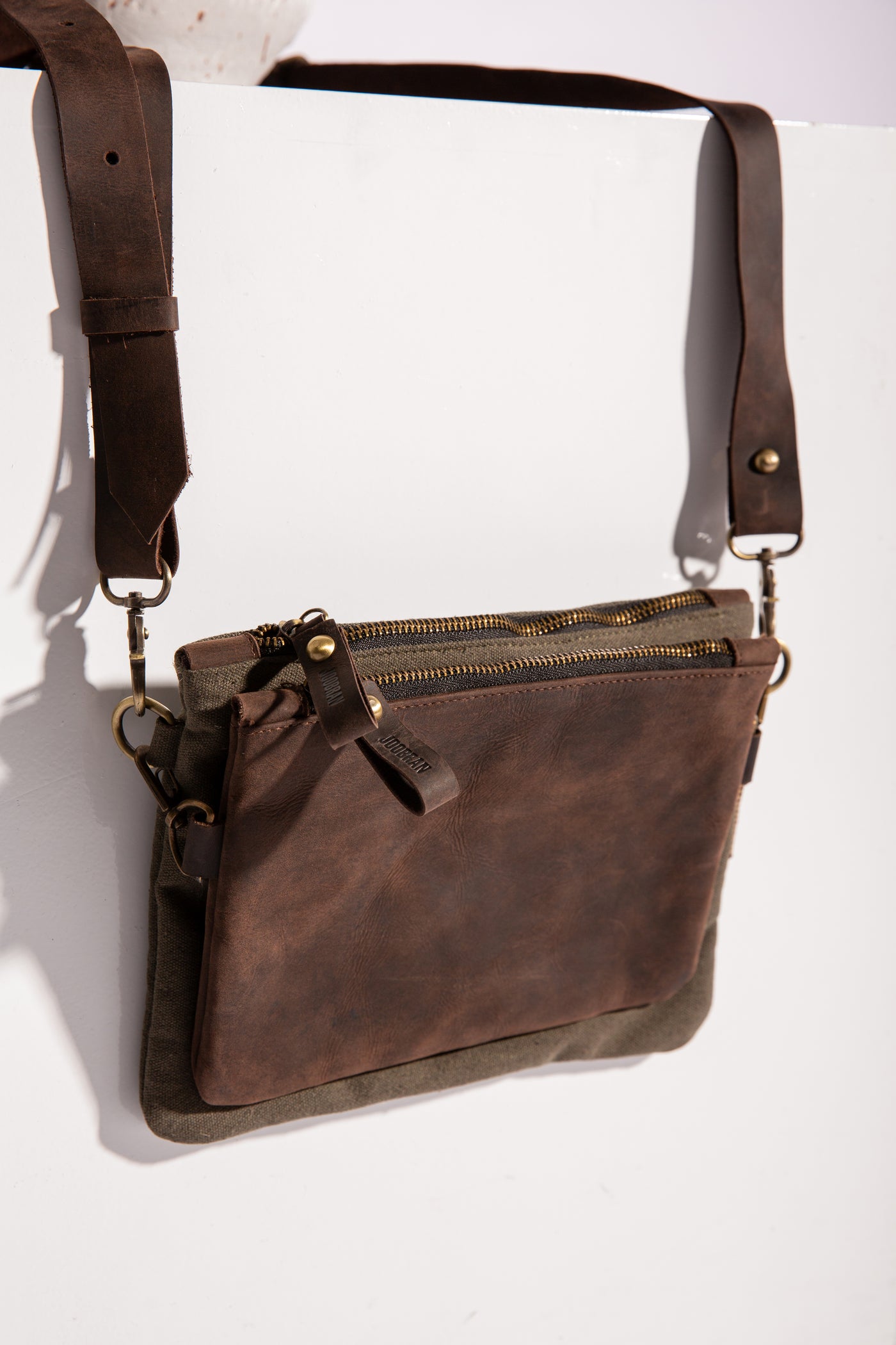 Double-Pouch Crossbody Bag - Army