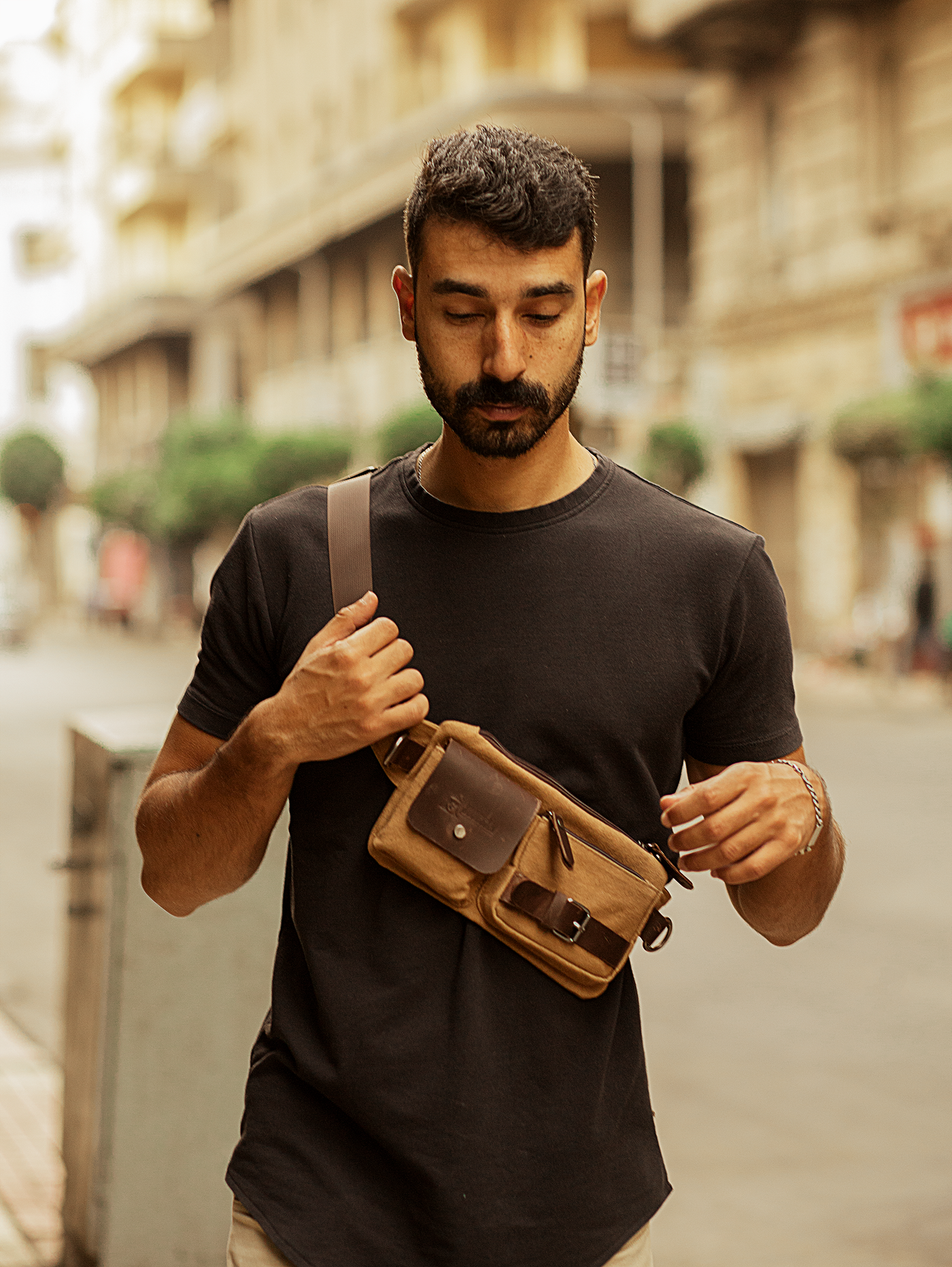 Vintage Waist Bag “ Fanny Pack “ – Tan