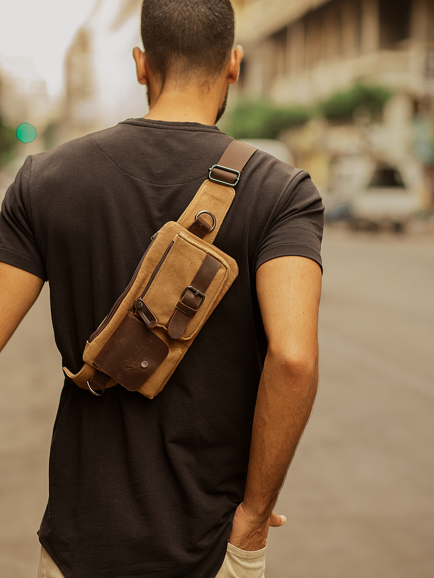 Vintage Waist Bag “ Fanny Pack “ – Tan