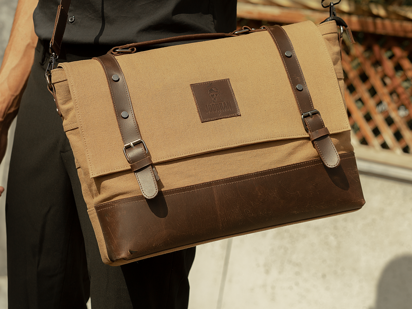 Work Satchel “ Messenger Bag “ – Tan