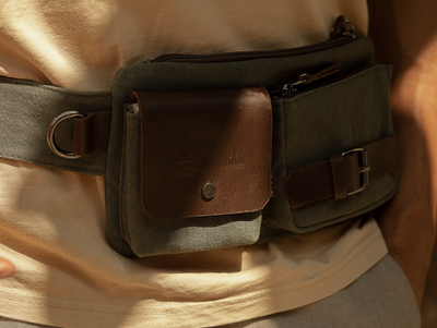 Vintage Waist Bag “ Fanny Pack “ – Army