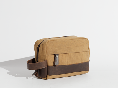 Toiletry bag “hand bag“ – Tan