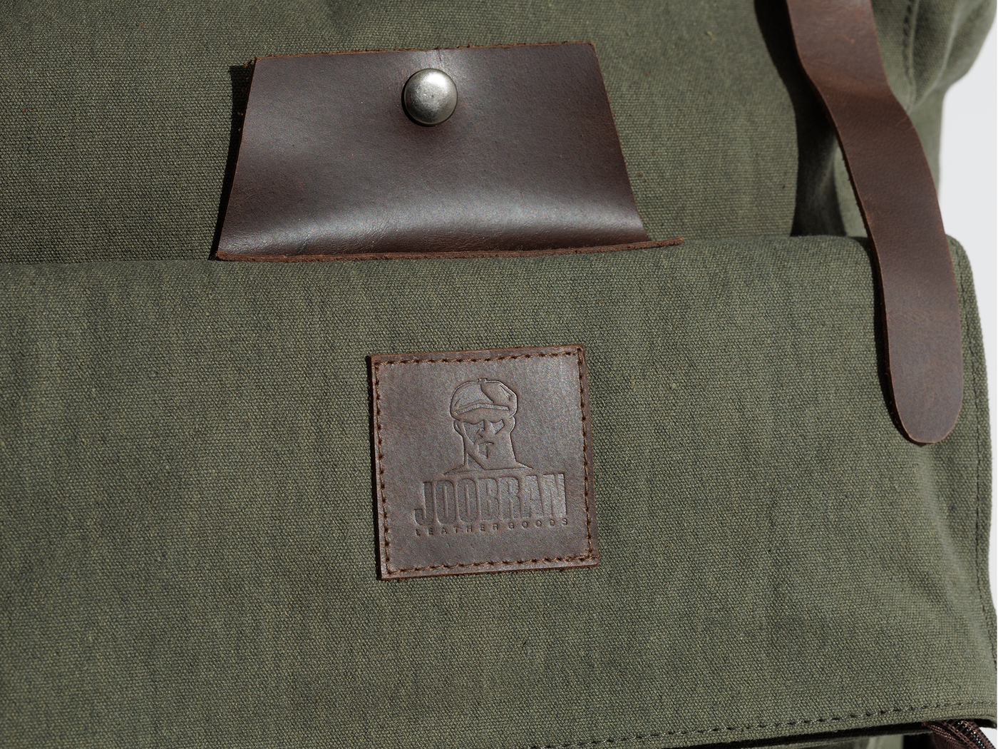 Rolltop vintage backpack – Army