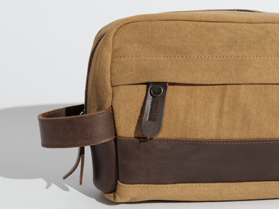 Toiletry bag “hand bag“ – Tan