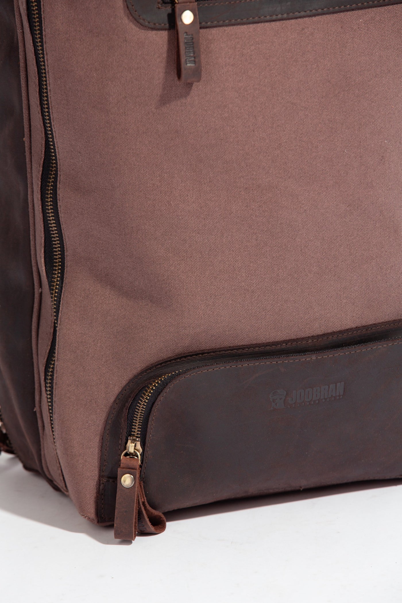 Bexley Backpack  ''100% Cotton canvas & Cow leather'' - Light Brown