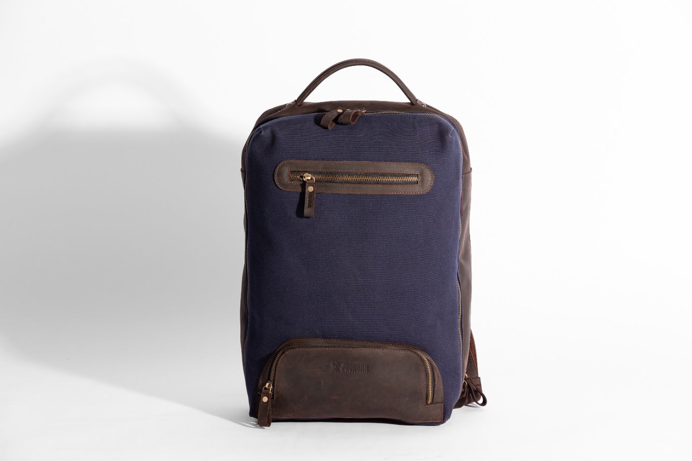 Bexley Backpack  ''100% Cotton canvas & Cow leather'' - Navy Blue