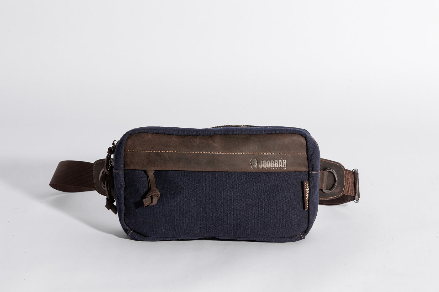 Chester Fanny Bag ''100% Cotton canvas & Cow leather'' - Navy Blue