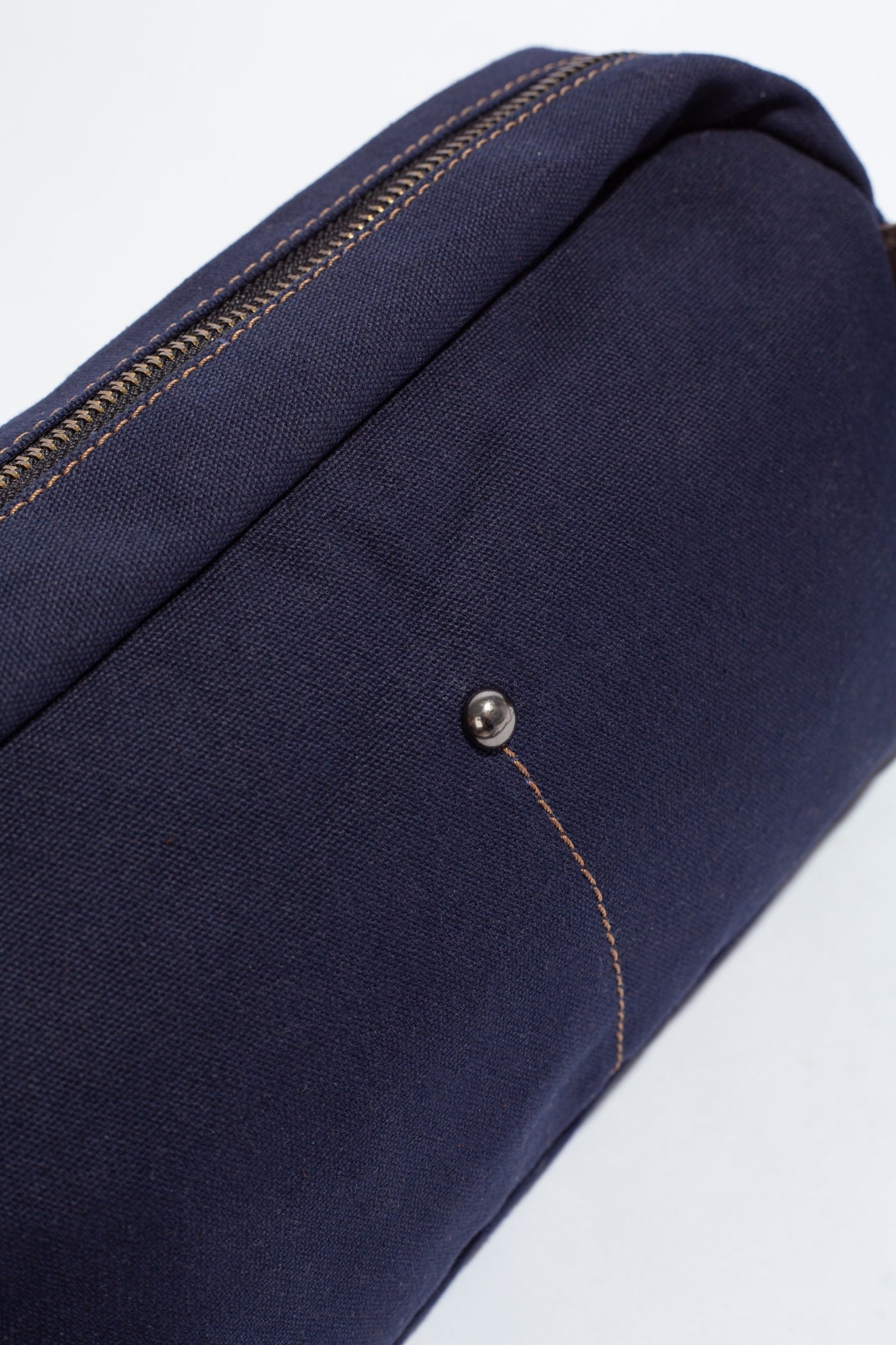 Chester Fanny Bag ''100% Cotton canvas & Cow leather'' - Navy Blue