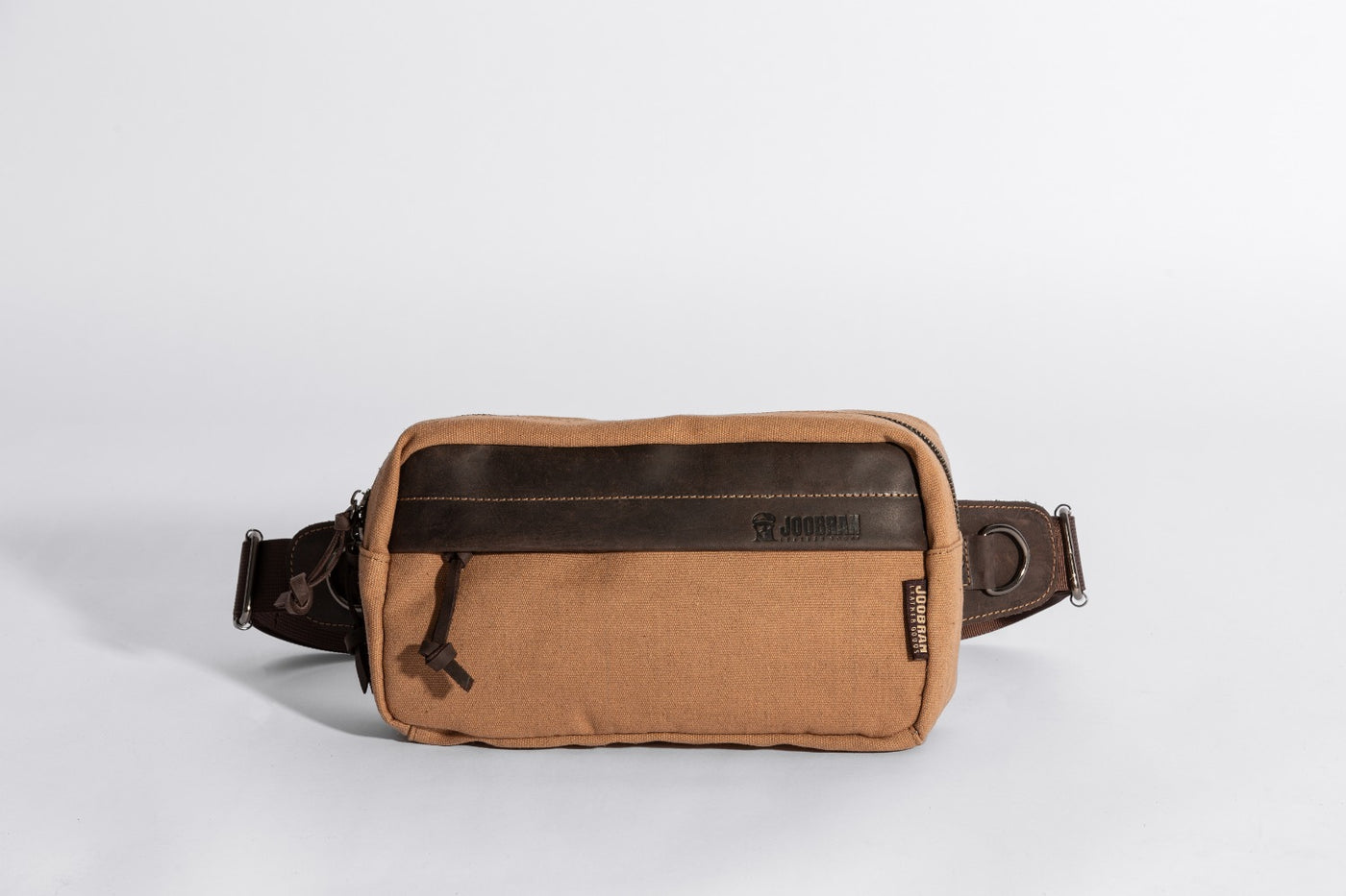 Chester Fanny Bag ''100% Cotton canvas & Cow leather'' - Tan