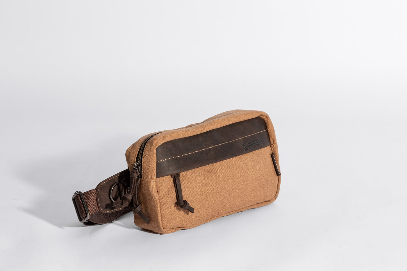 Chester Fanny Bag ''100% Cotton canvas & Cow leather'' - Tan
