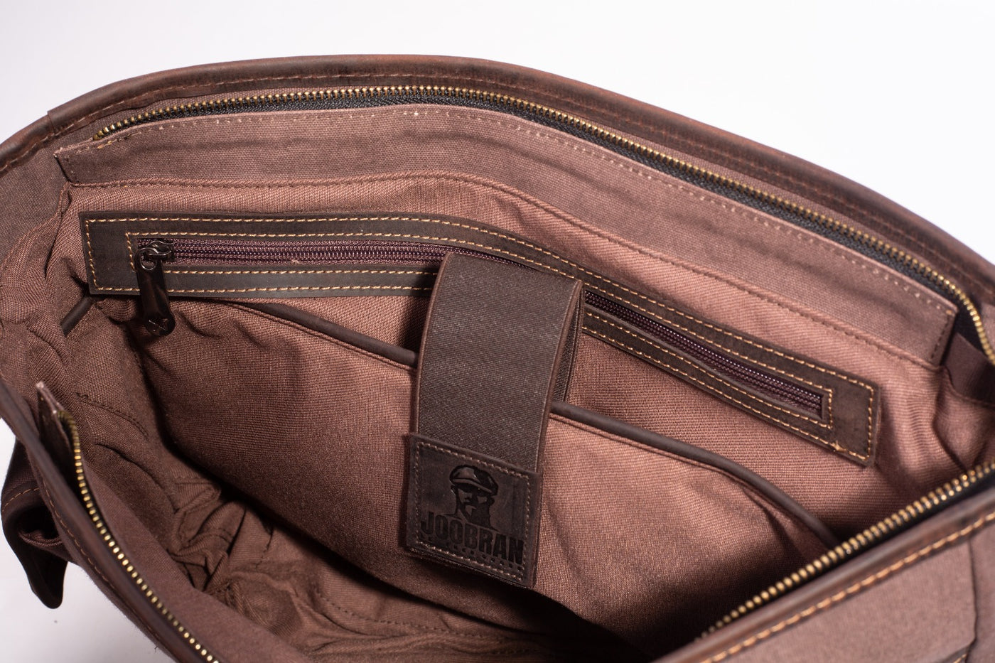 Marlow Messenger Bag ''100% Cotton canvas & Cow leather'' - Tan