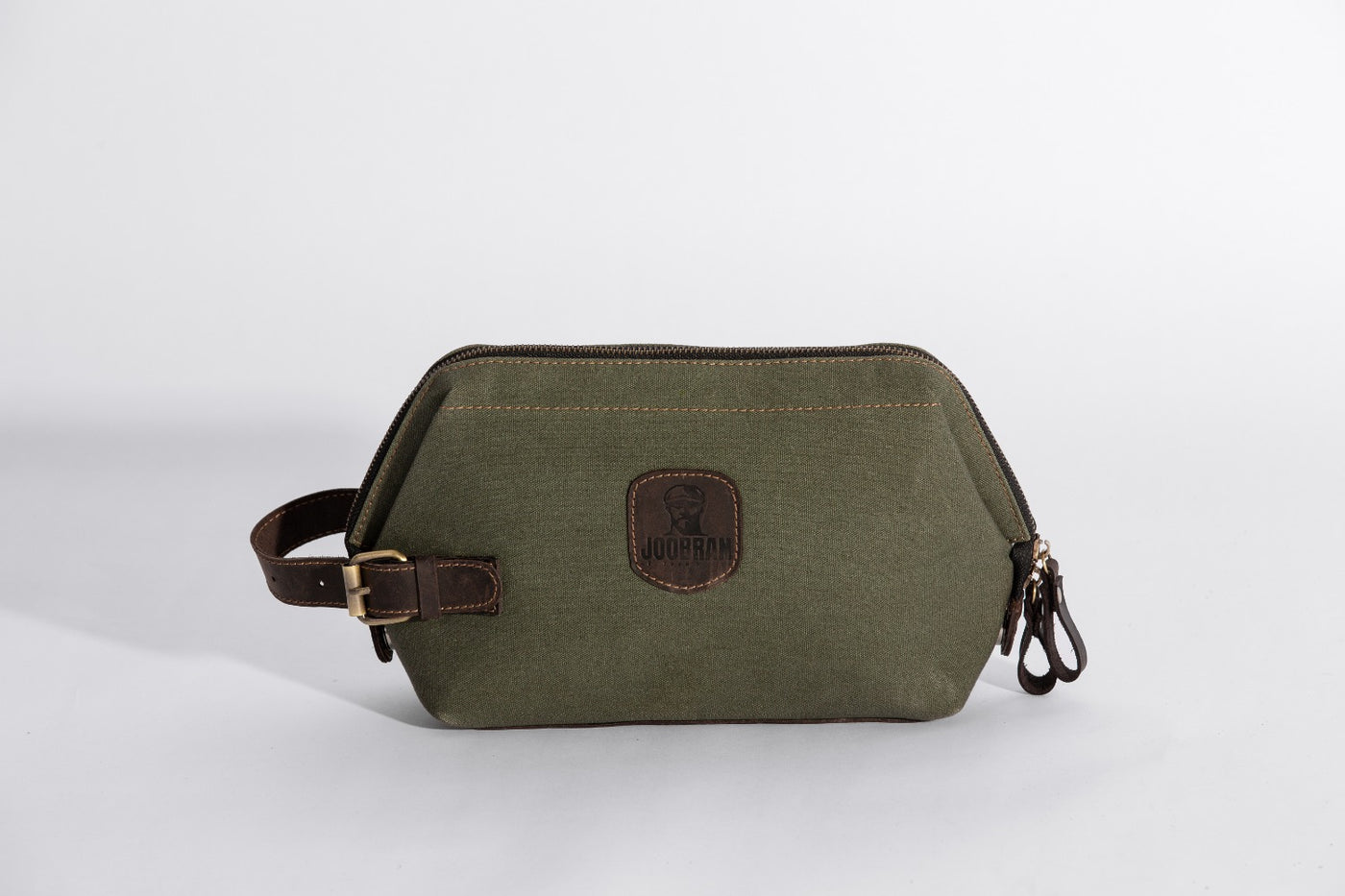 Wilson Toiletry Bag ''100% Cotton canvas & Cow leather'' - Army
