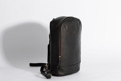 Oxford Backpack ''Cow leather'' - Black
