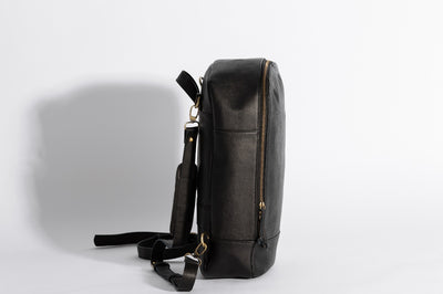 Oxford Backpack ''Cow leather'' - Black