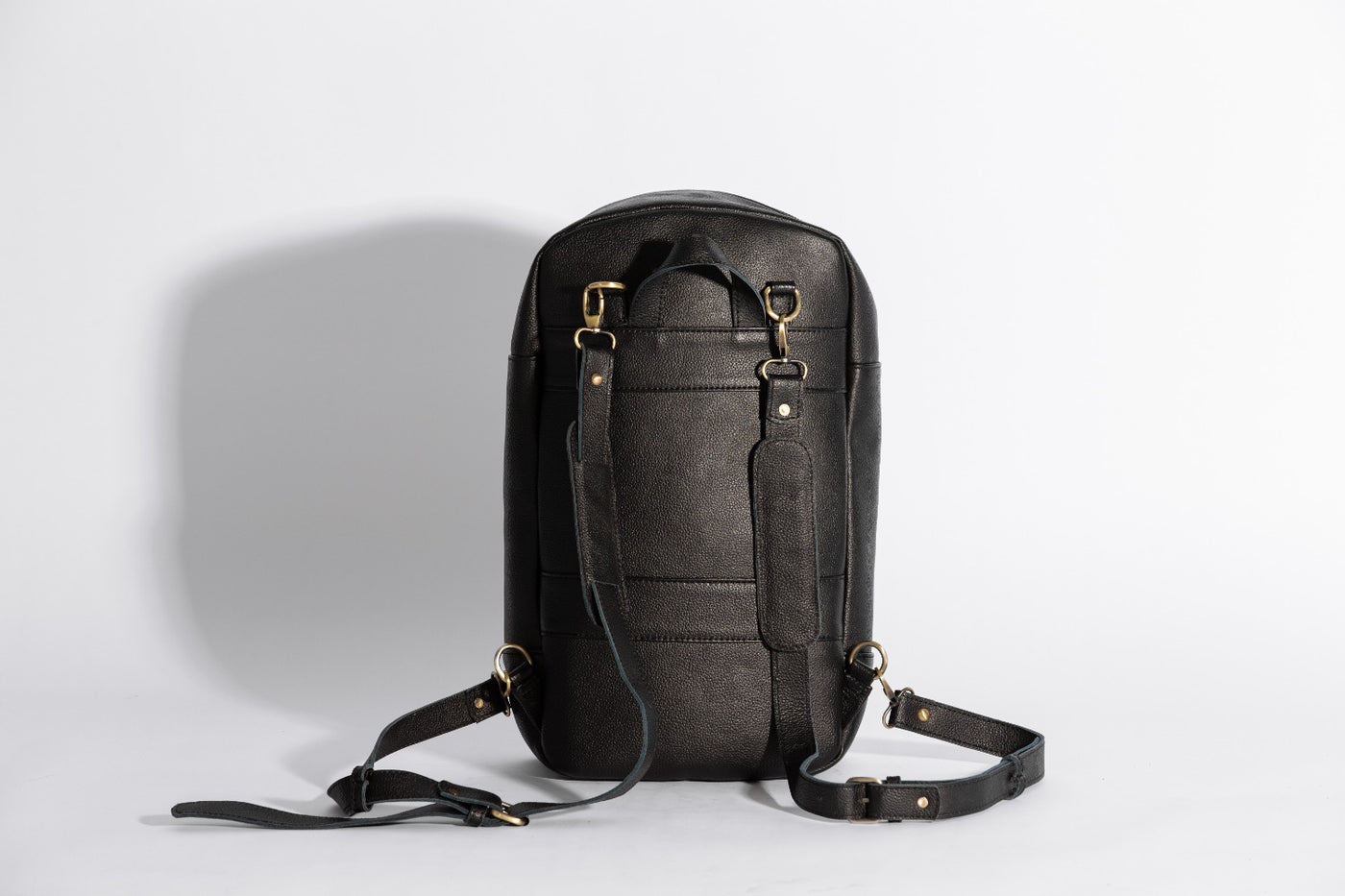 Oxford Backpack ''Cow leather'' - Black