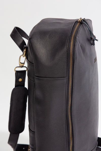 Oxford Backpack ''Cow leather'' - Black