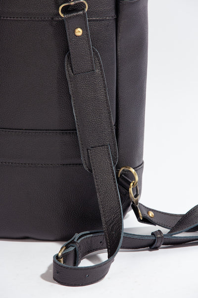 Oxford Backpack ''Cow leather'' - Black