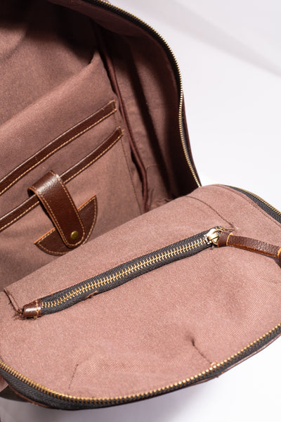 Oxford Backpack ''Cow leather'' - Brown