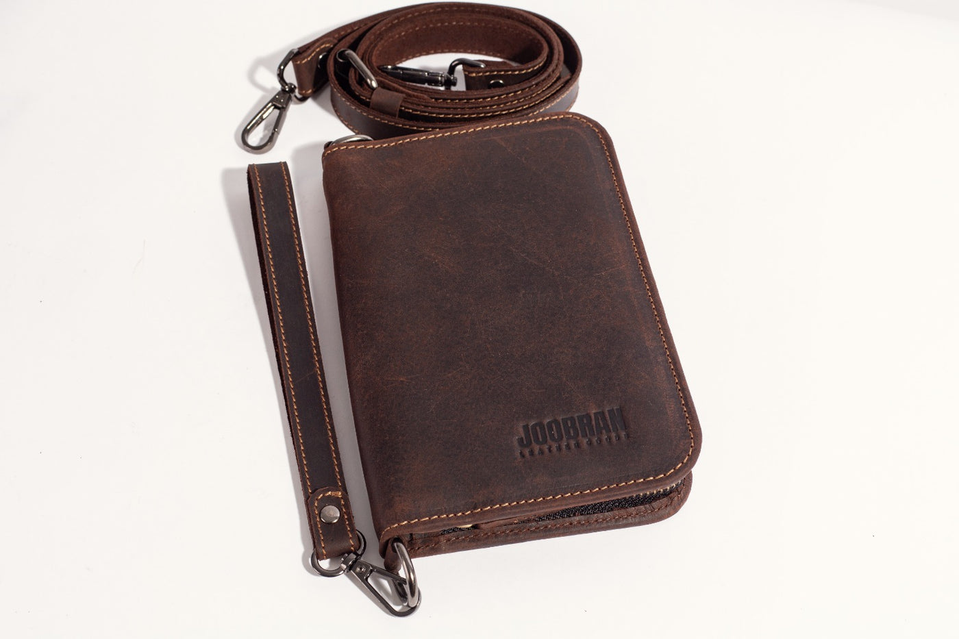 Joobran's Passport Holder '' Cow Leather ''- Brown