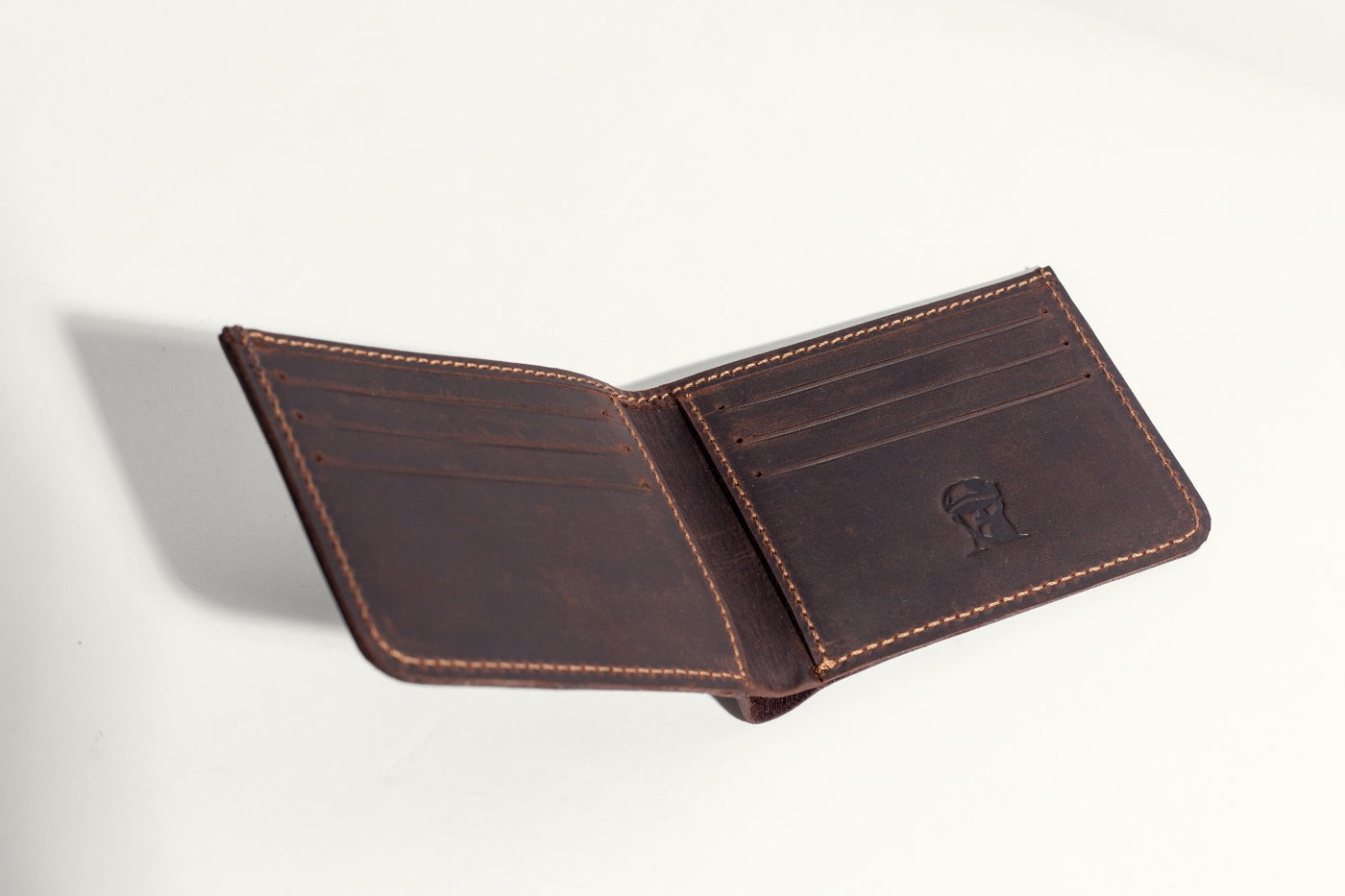 Maverick Bifold Leather Wallet - Brown