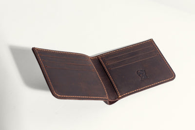 Maverick Bifold Leather Wallet - Brown