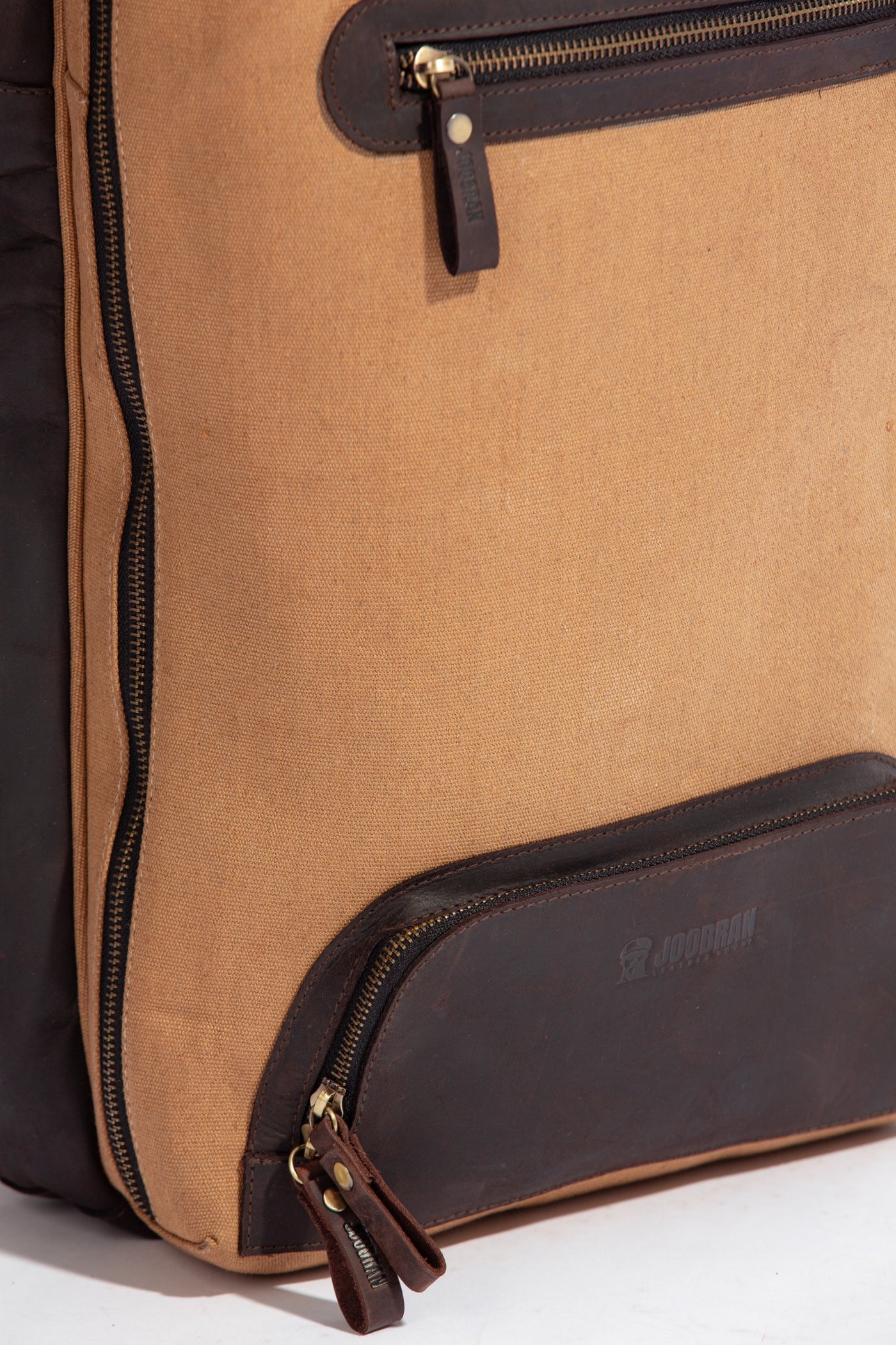 Bexley Backpack  ''100% Cotton canvas & Cow leather'' - Tan