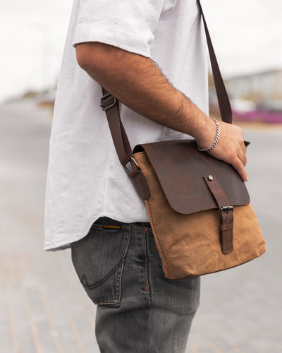 Shoulder bag “satchel bag“ – Tan