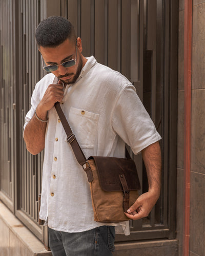 Shoulder bag “satchel bag“ – Tan